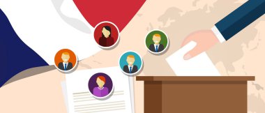 Fransa demokrasi siyasi sürece Başkan veya Meclis üyesi oy seçim ve referandum özgürlükle seçme