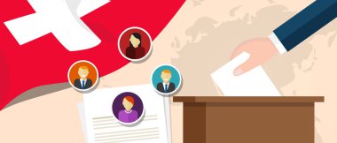 İsviçre İsviçre demokrasi siyasi sürece Başkan veya Meclis üyesi oy seçim ve referandum özgürlükle seçme