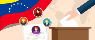 Venezuela demokrasi siyasi sürece Başkan veya Meclis üyesi oy seçim ve referandum özgürlükle seçme