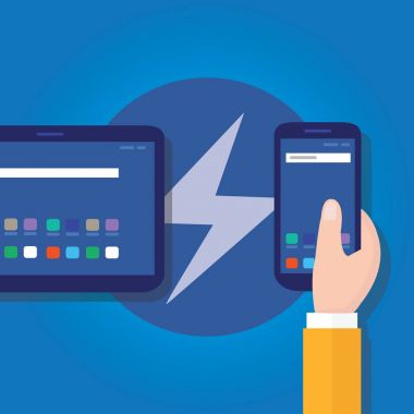 accelerated mobile pages fast in smart phone optimized speed programming coding fast lightning bolt thunder icon fast charging clipart