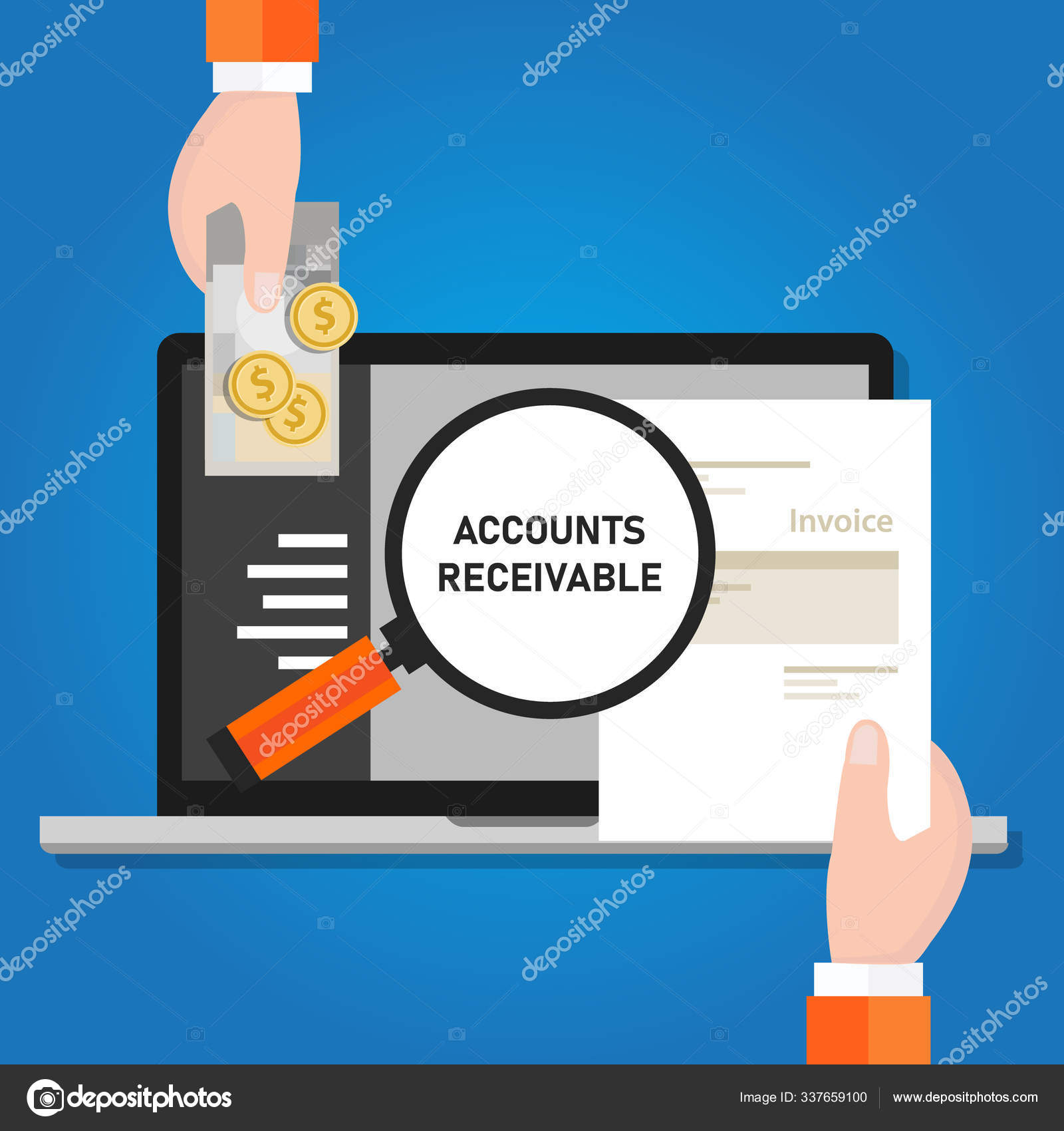 27 Accounts receivable Stock Illustrations | DepositPhotos, image size:1600x1700