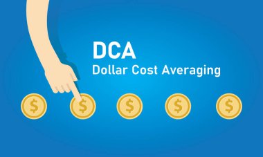 Yatırım yapmak ya da yatırım yapmak için her ay ortalama DCA metodu olan dolar maliyeti