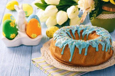 Paskalya kek ve yumurta Festival tablo.