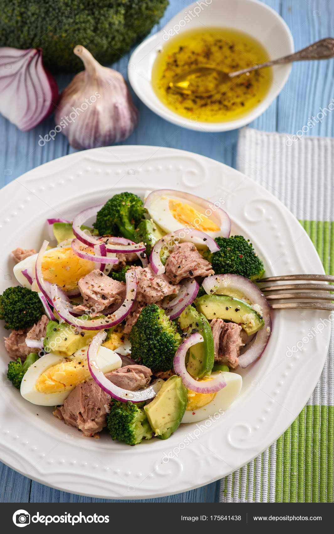 ensaladas con brocoli y atun