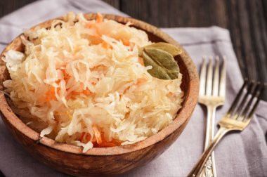 Sauercraut-kes, fermente lahana, Alman tarzı mutfağı.
