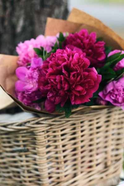 Bouquet of peony flowers — Stock Photo, Image