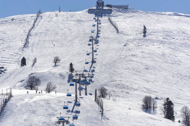 Uludağ Mountain view. Uludağ dağ kayak merkezidir Türkiye'nin.
