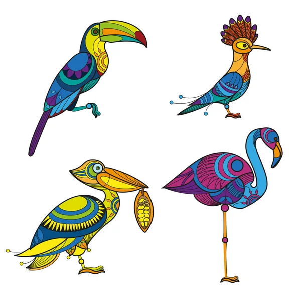 Parlak tropikal kuşlar
