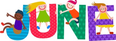 Happy Kids June Text