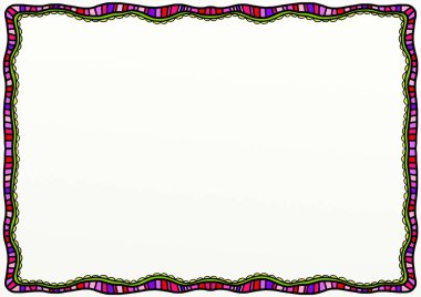 Soyut Doodle sayfa kenarlığı dekorasyon