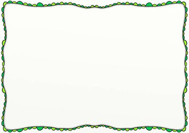 Dekoratif Doodle sayfa kenarlığı desen
