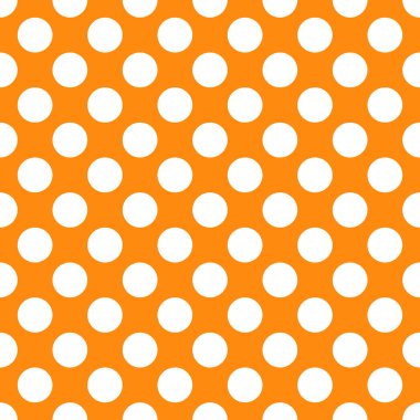 Turuncu Polka Dot sorunsuz kağıt model