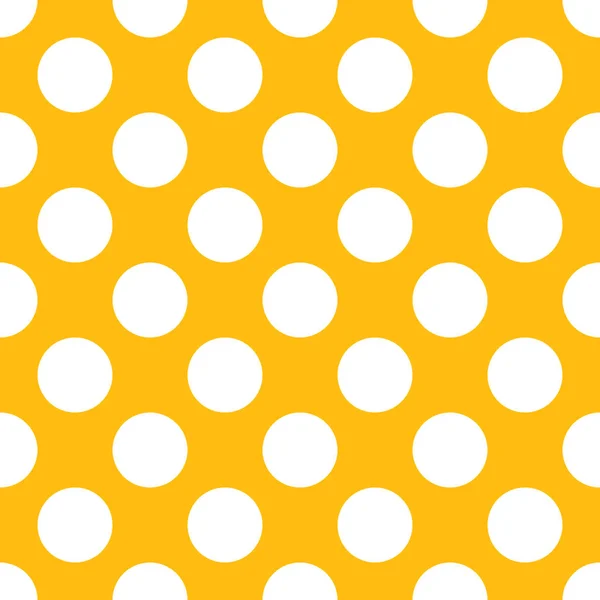 Geel Polka Dot naadloze papier patroon — Stockfoto