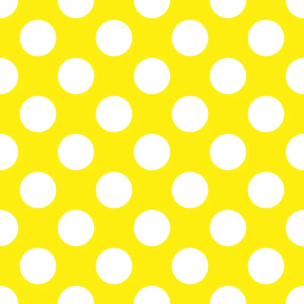 Geel Polka Dot naadloze papier patroon — Stockfoto