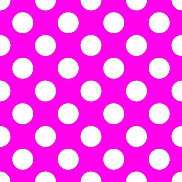 Pembe Polka Dot sorunsuz kağıt model — Stok fotoğraf