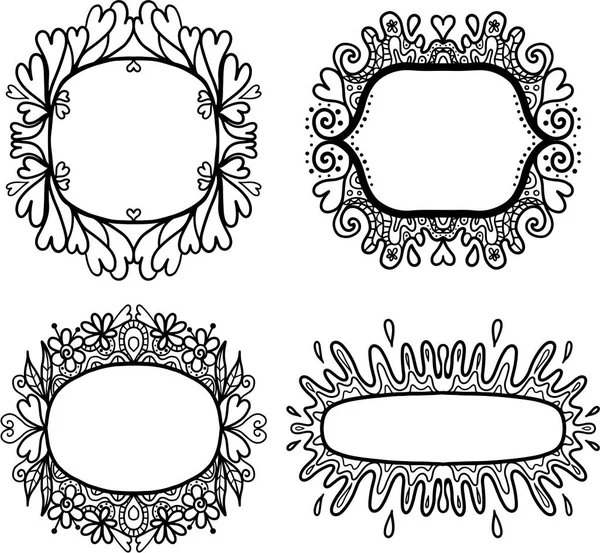 Handgezeichnete Doodle-Rahmen — Stockfoto