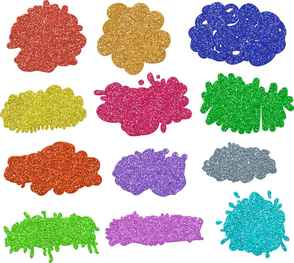 Glitter Blots and Splotches — Stock Photo, Image