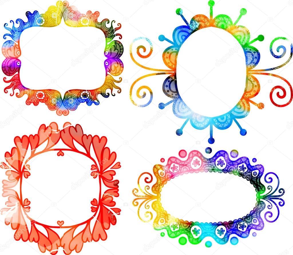 Decorative Watercolor Frames