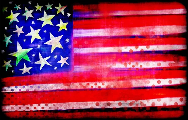 Αμερικανική σημαία grunge — Φωτογραφία Αρχείου