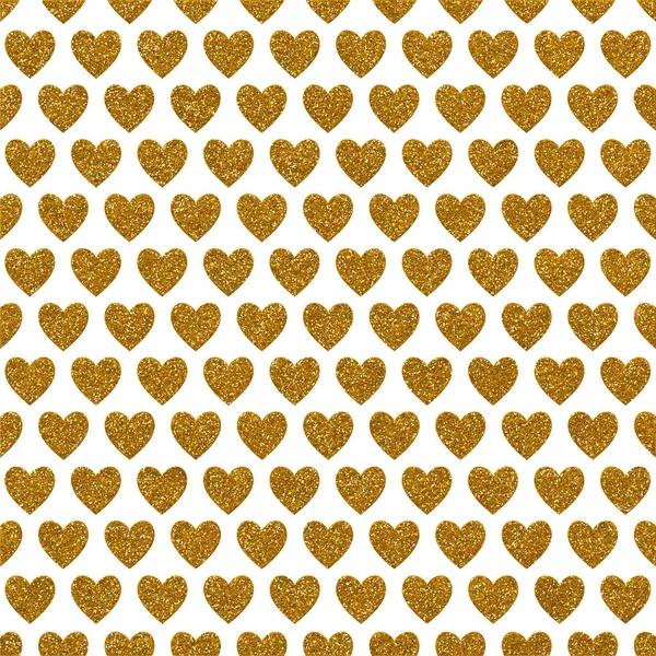 Guld Glitter kärlek hjärta papper — Stockfoto