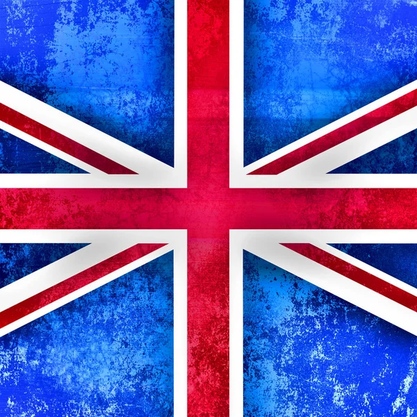 Uno Stile Grunge Sbiadito Union Jack Bandiera Della Gran Bretagna — Foto Stock