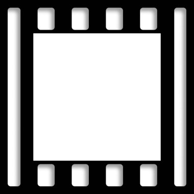 Siyah hala Film sınır delikli