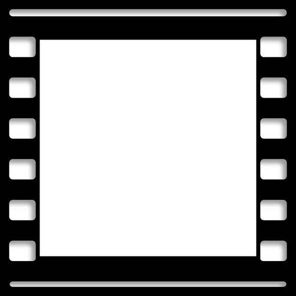 Corrediça de quadro de filme em branco — Fotografia de Stock