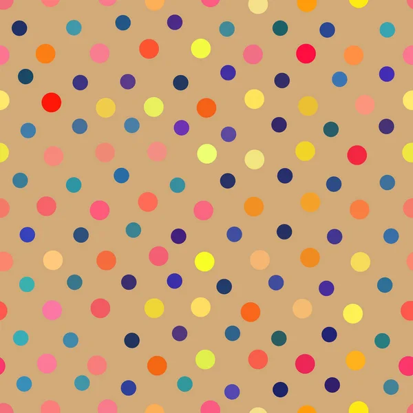Renkli altmışlı Polka Noktalı desene — Stok fotoğraf