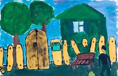 Köyde, suluboya resim evi