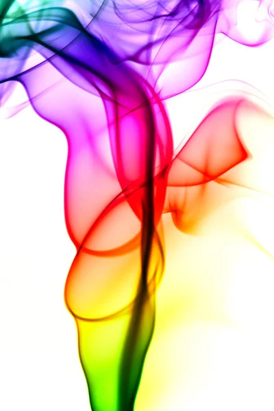 Многоцветный абстрактный дым — стоковое фото