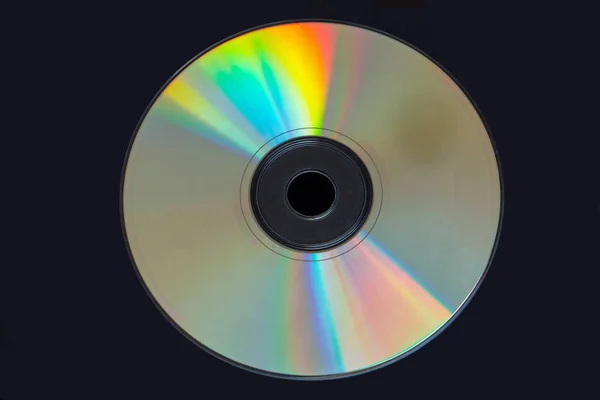 Light forming spectrum on cd disc — Stock Photo, Image