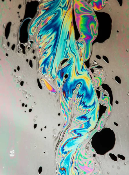 Psychedelické vícebarevné mýdlová bublina abstrakt — Stock fotografie