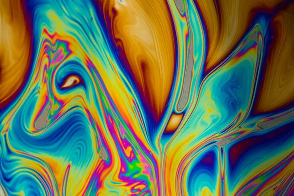 Psychedelic bolha de sabão multicolorido abstrato — Fotografia de Stock