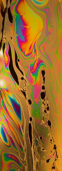 Psychedelic multicolored sabun bubble abstrak — Stok Foto
