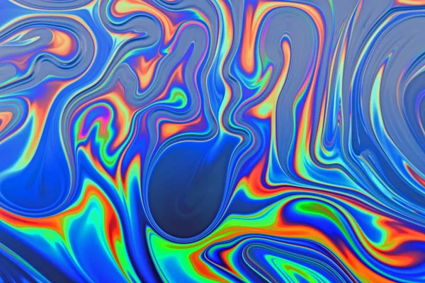 Psychedelic bolha de sabão multicolorido abstrato — Fotografia de Stock