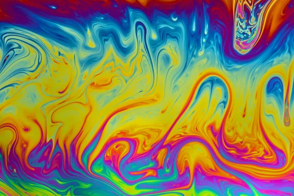 Psychedelic bolha de sabão multicolorido abstrato — Fotografia de Stock