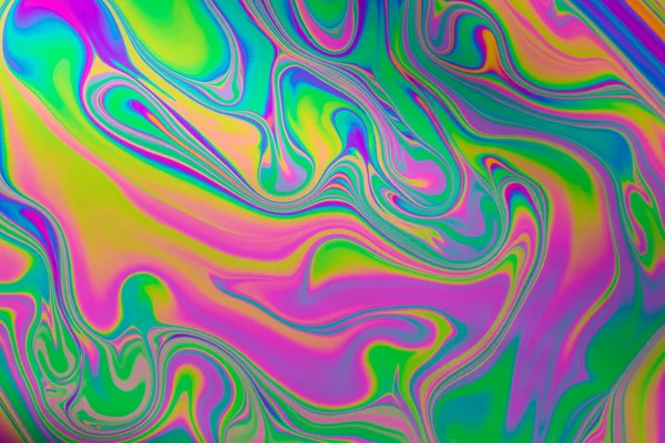 Psychedelische veelkleurige zeepbel abstract — Stockfoto