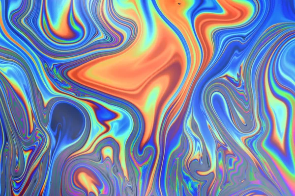 Psychedelic çok renkli sabun köpüğü soyut