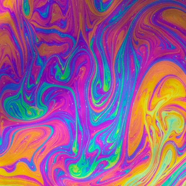 Psicodélico multicolor burbuja de jabón abstracto — Foto de Stock