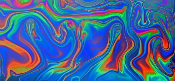 Psychedelic çok renkli sabun köpüğü soyut — Stok fotoğraf