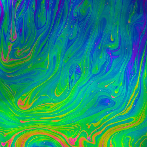 Psychedelic çok renkli sabun köpüğü soyut