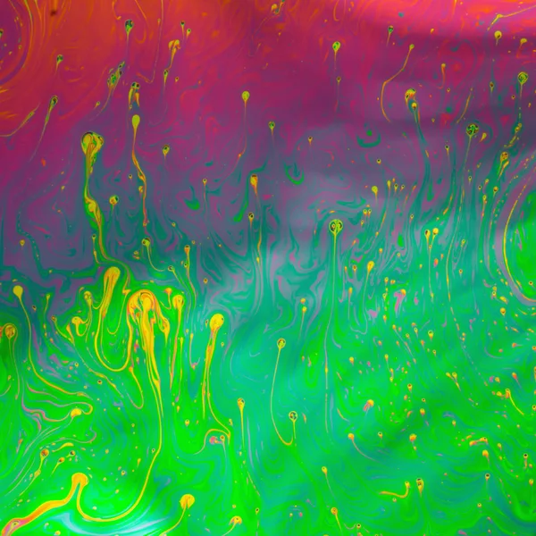 Psychedelic çok renkli sabun köpüğü soyut