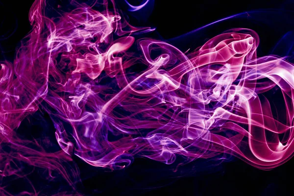 Purple abstract on black background Stock Picture