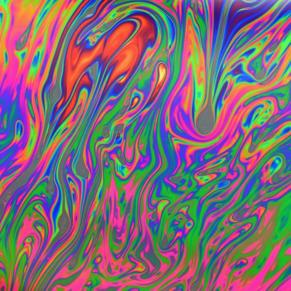 Psychedelic multicolored soap bubble abstract Royalty Free Stock Photos
