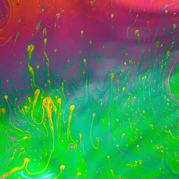 Psychedelic multicolored soap bubble abstract Stock Image