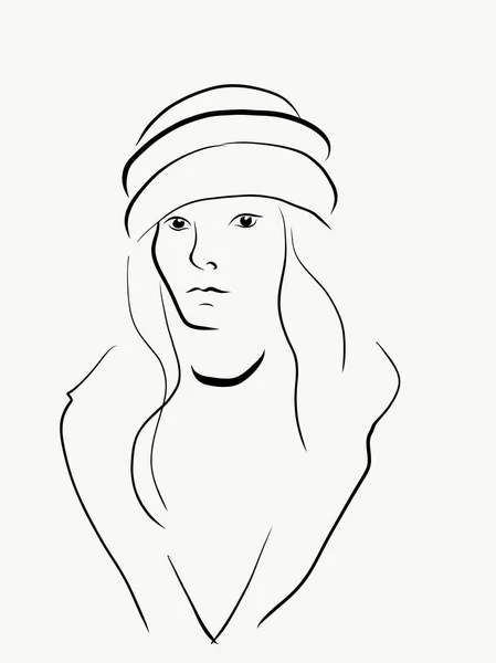 grafik kız çizilmiş çizgiler