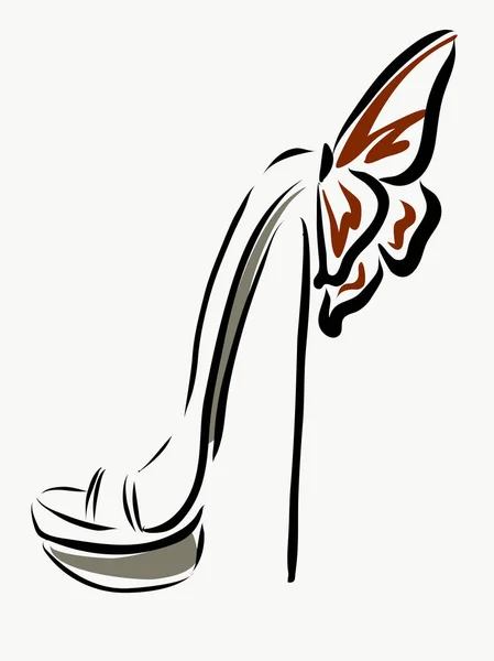 Narin, zarif ayakkabı ile kelebek şık bayanlar için