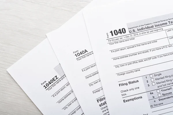 Formulario de declaración de impuestos — Foto de Stock