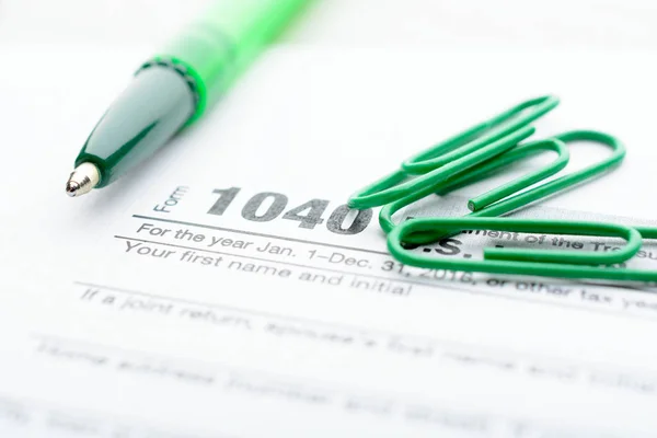 Tax return form Stock Image