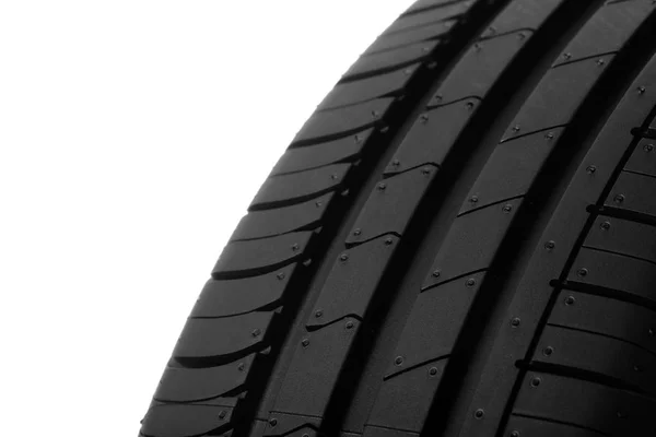 Car tire on white background — Stock Photo, Image